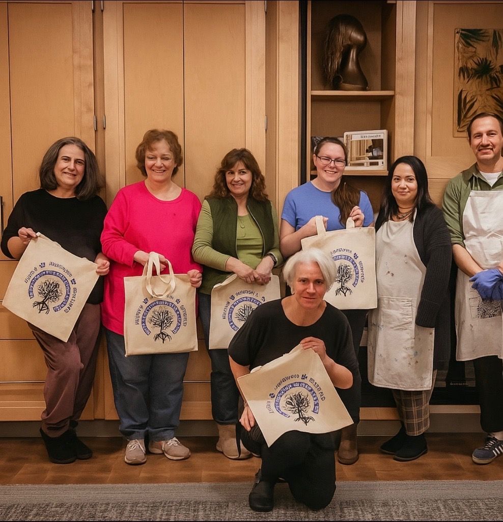 group photo of caregivers connect participants