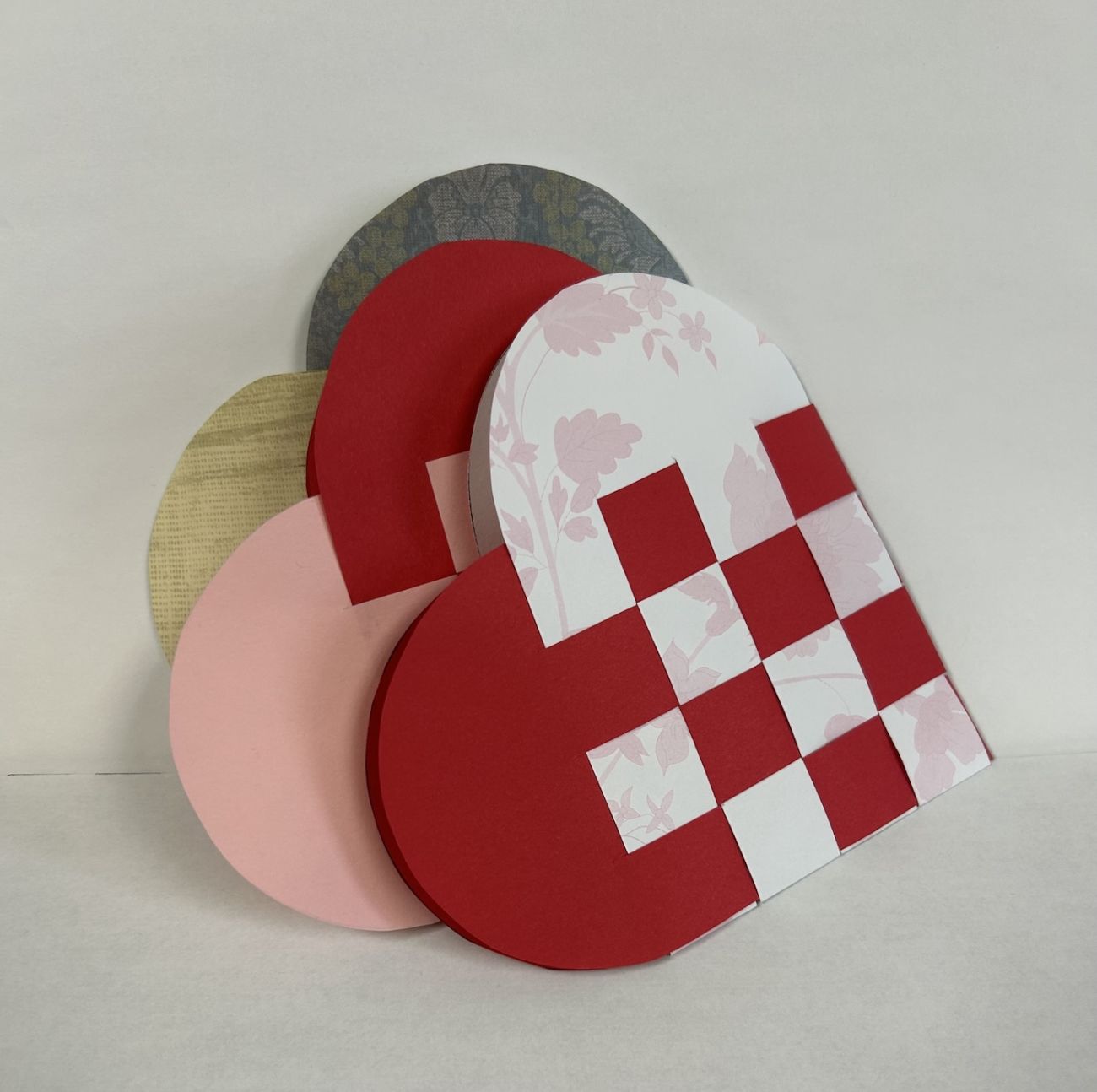 Paper heard made by the Creative Arts team in the Art Heals Gallery