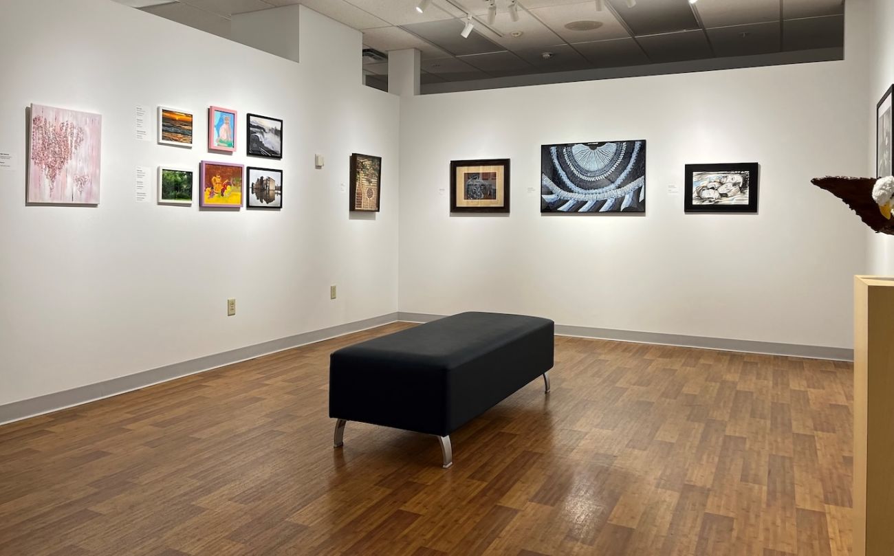 Art Heals Gallery showcasing employee artwork in the Employee Art Show