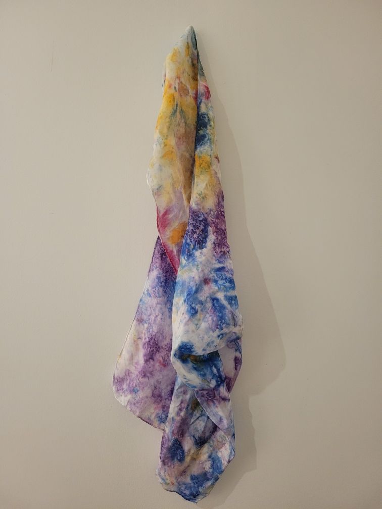 Silk scarf made in the Art Heals Gallery for patients and caregivers