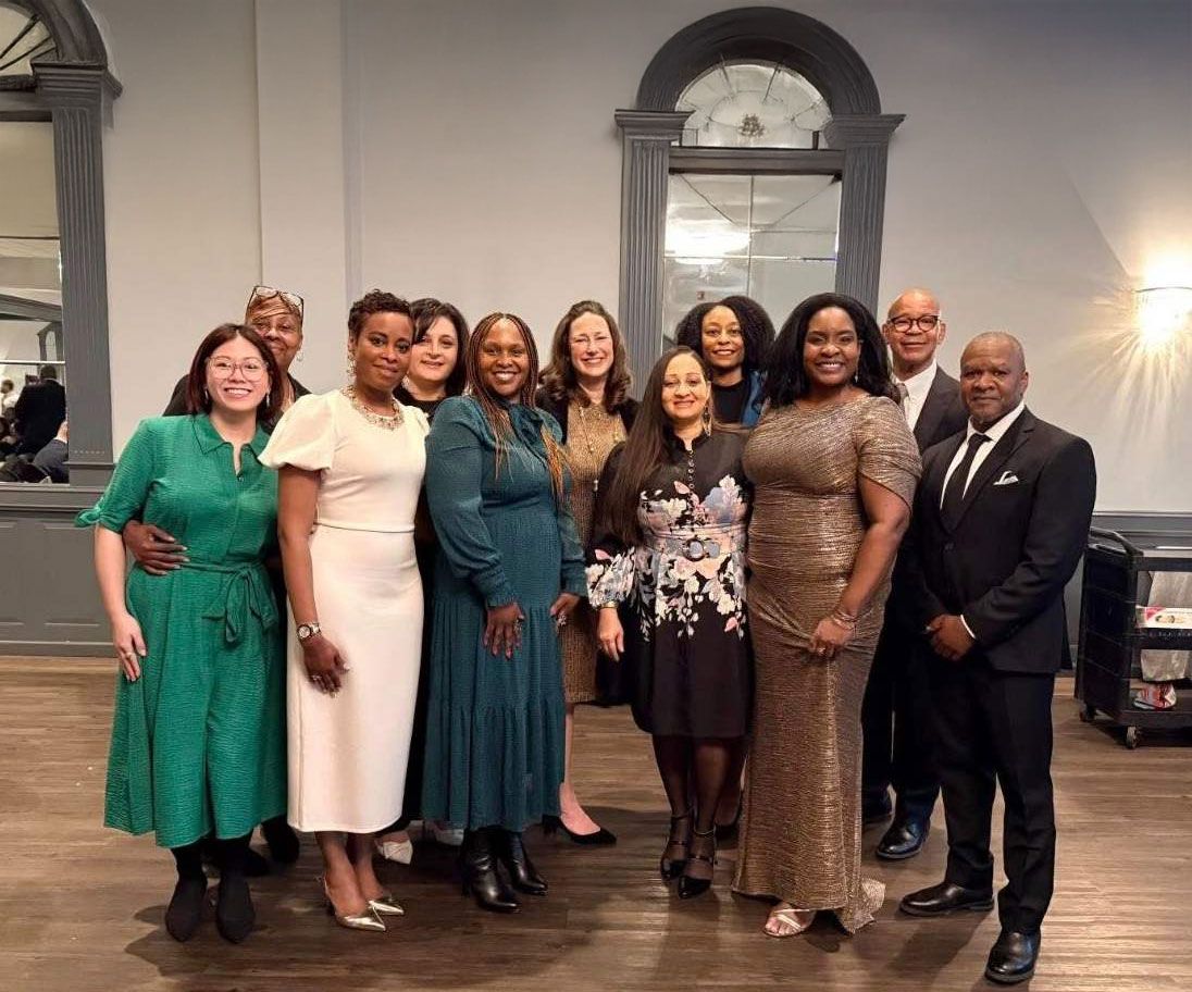 Representatives of Roswell Park's outreach teams attend an awards dinner in honor of Women's History Month. 