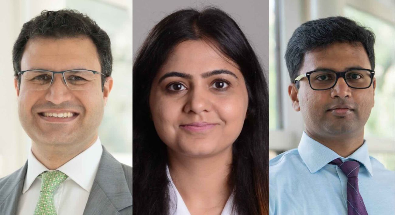 Three doctors headshots