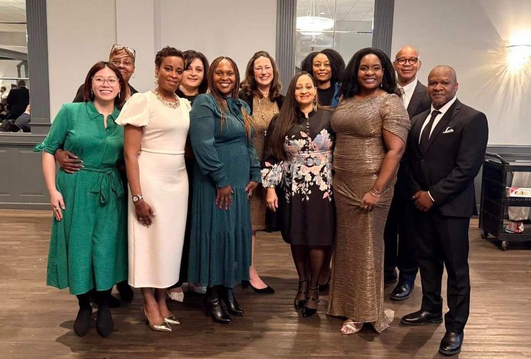 A group of Roswell Park outreach employees attend a formal dinner in recognition of their work. 