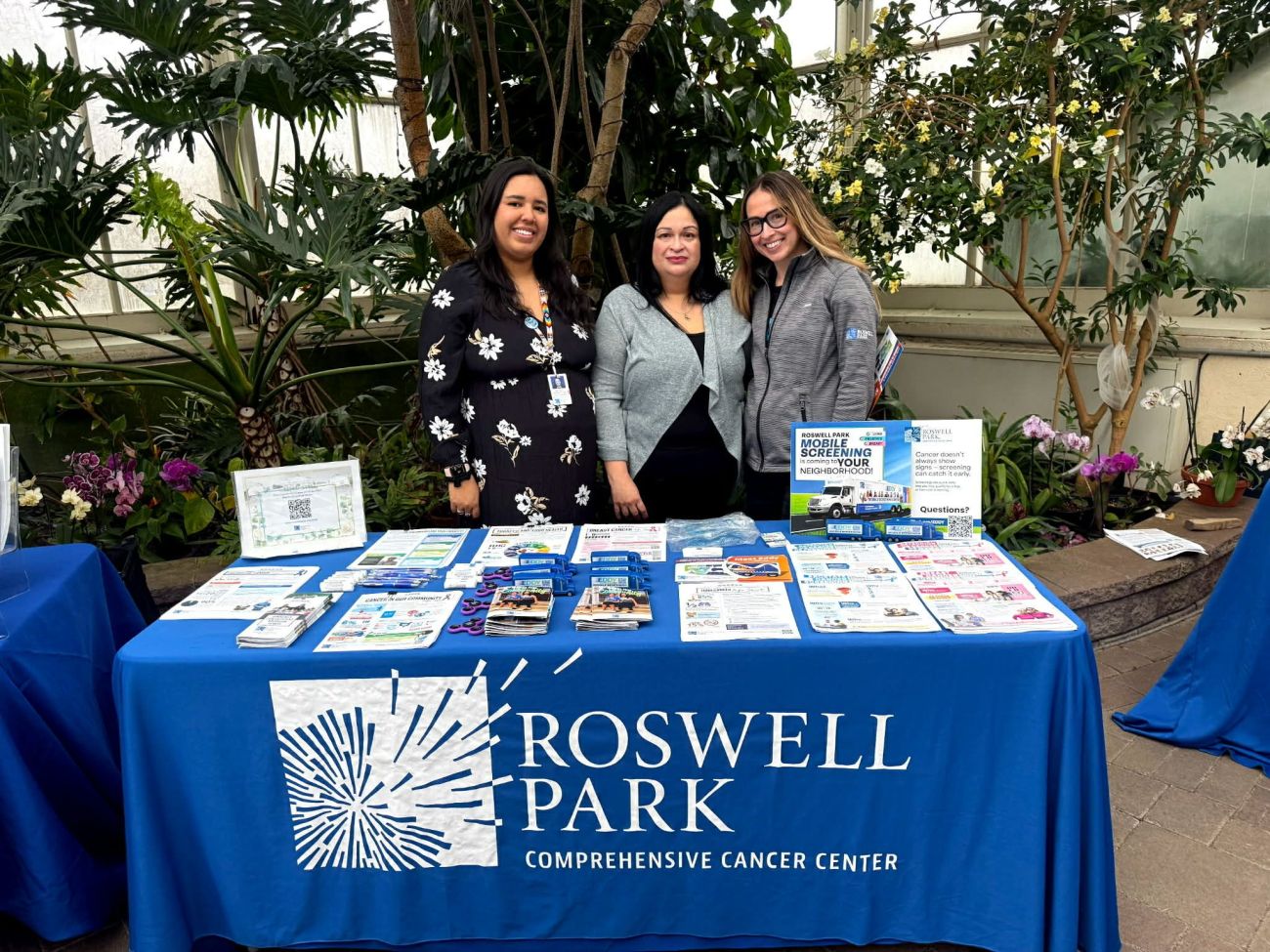 Members of Roswell Park's Outreach team at the Women's Cancer Wellness Summit.