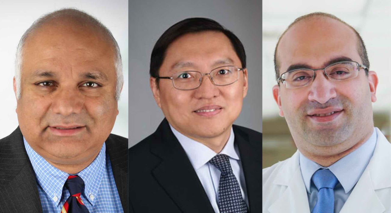 Three doctors headshots