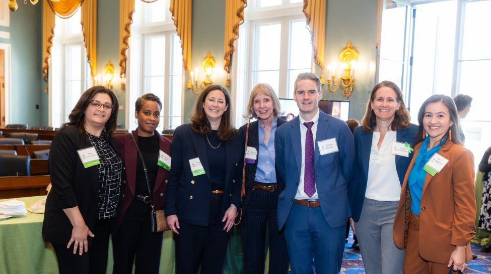 Dr Johnson, center, joined by Roswell Park representatives at the Prevent Cancer Foundation event. 