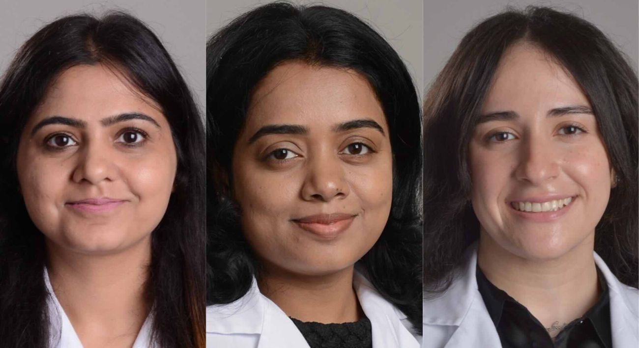 Three doctors headshots