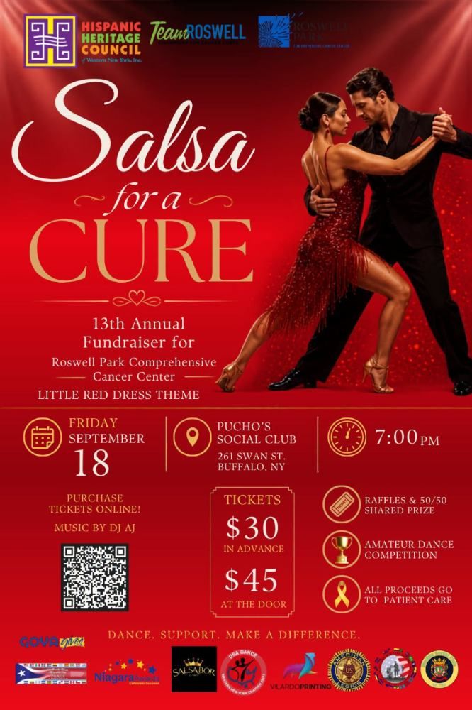 Flyer for this year's Salsa for a Cure fundraiser.