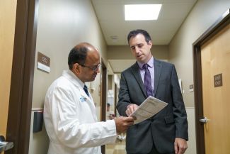 Dr Kauffman in clinic