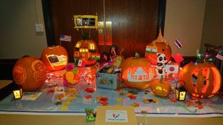 Post-docs Take First Place in 2019 Pumpkin Carving Contest