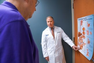 steve nurkin with patient