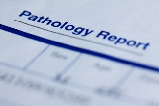 Copy of a pathology report