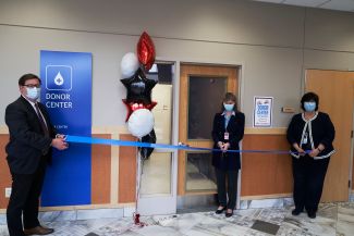 Visit the Donor Center's new location on the hospital's ground floor.