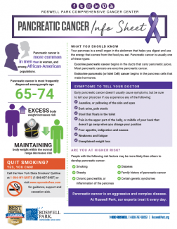 pancreatic cancer info sheet thumbnail 