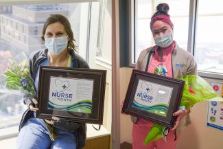 Molly Webster, BSN, RN (left), and Mary Leah Bartolome, BSN, RN (right).