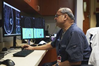 Dr. Prasad uses the Gamma Knife to operate on brain tumors