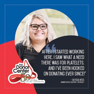 Employee Testimonial about the Donor Center