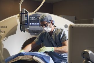 Dr. Michael Petroziello performing ablation.