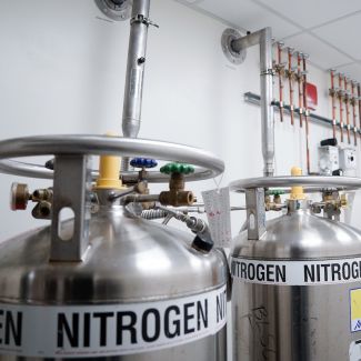 Tanks of liquid nitrogen