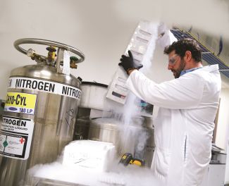 Anthony Miliotto, Senior Research Associate, in the Center for Immunotherapy