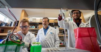 Scientists working in a lab