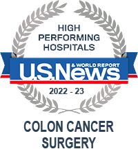 US News High Performing Hospital for Colon Cancer Surgery 2022 to 2023