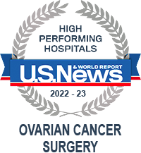 US News High Performing Hospital for Ovarian Cancer 2022 to 2023