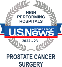 US News High Performing Hospital for Prostate Cancer Surgery 2022 to 2023