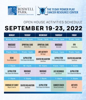 11 Day Power Play Resource Center Open House Activities - 9/22