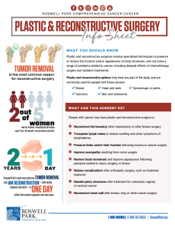 Plastic & Reconstructive Surgery Info Sheet