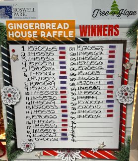 Tree of Hope Gingerbread House winners