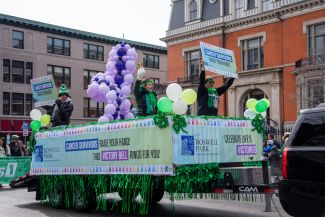 Roswell Park St. Patrick's Day float 
