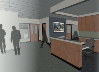 Renderings of the new clinic space