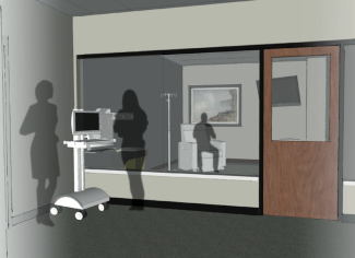 Renderings of the new clinic space