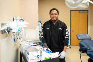 Nurse in an exam room