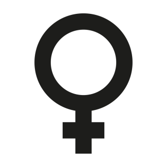 Symbol used for female identifying people