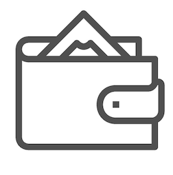 Icon of a wallet