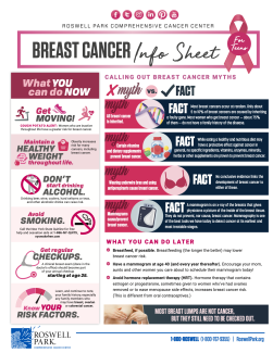 Breast Cancer Teen Info Sheet Thumbnail - 2023 