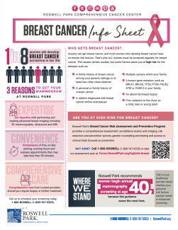 Breast Cancer Info Sheet Thumbnail
